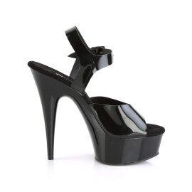 Pleaser Sandales DELIGHT-608N Noir EU-37/US-7