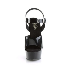 Pleaser Sandales DELIGHT-608N Noir EU-38/US-8