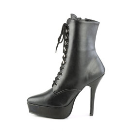 Devious INDULGE-1020 Bottines à plateforme Similicuir Noir EU-41 / US-11