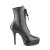 Devious INDULGE-1020 Bottines à plateforme Similicuir Noir EU-41 / US-11