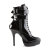 Devious INDULGE-1026 Bottines à plateforme Revêtement laqué Noir EU-43 / US-13