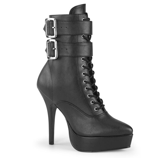 Devious INDULGE-1026 Bottines à plateforme Similicuir Noir EU-41 / US-11