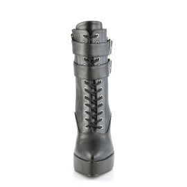 Devious INDULGE-1026 Bottines à plateforme Similicuir Noir EU-41 / US-11