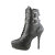 Devious INDULGE-1026 Bottines à plateforme Similicuir Noir EU-41 / US-11