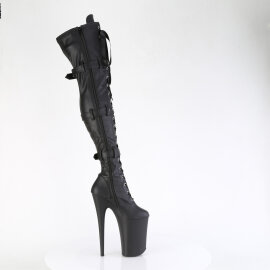 Pleaser INFINITY-3028 Cuissardes à plateforme Similicuir Noir EU-38 / US-8