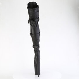 Pleaser INFINITY-3028 Cuissardes à plateforme Similicuir Noir EU-39 / US-9