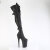 Pleaser INFINITY-3028 Cuissardes à plateforme Similicuir Noir EU-39 / US-9