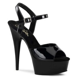 Pleaser Sandales DELIGHT-609 Noir EU-35/US-5