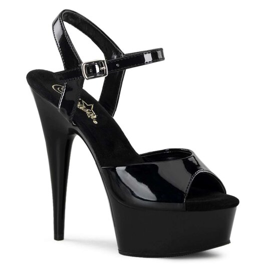 Pleaser Sandales DELIGHT-609 Noir EU-37/US-7