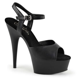 Pleaser Sandales DELIGHT-609 Noir EU-40/US-10