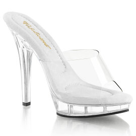 Fabulicious LIP-101 Mules Transparent EU-39 / US-9