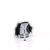 Fabulicious LIP-101-8 Mules Transparent Noir EU-40 / US-10