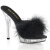 Fabulicious LIP-101-8 Mules Transparent Noir EU-41 / US-11