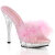 Fabulicious LIP-101-8 Mules Transparent Rose EU-35 / US-5