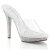 Fabulicious LIP-101DM Mules Transparent Strass Argent EU-35 / US-5