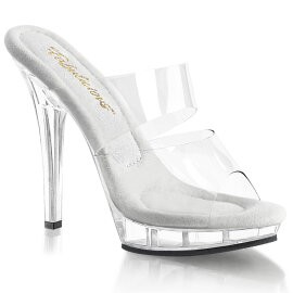 Fabulicious LIP-102 Mules Transparent EU-38 / US-8