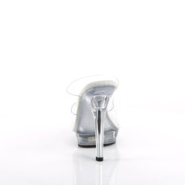 Fabulicious LIP-102 Mules Transparent EU-38 / US-8