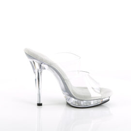 Fabulicious LIP-102 Mules Transparent EU-38 / US-8