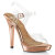 Fabulicious LIP-108 Sandales Chrome Transparent Or EU-35 / US-5