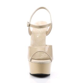 Pleaser Sandales DELIGHT-609 Crème EU-39/US-9