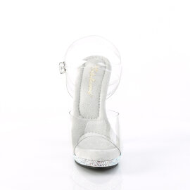 Fabulicious LIP-108DM Sandales Transparent Strass Argent...