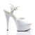 Pleaser Sandales DELIGHT-609 Blanc EU-40/US-10