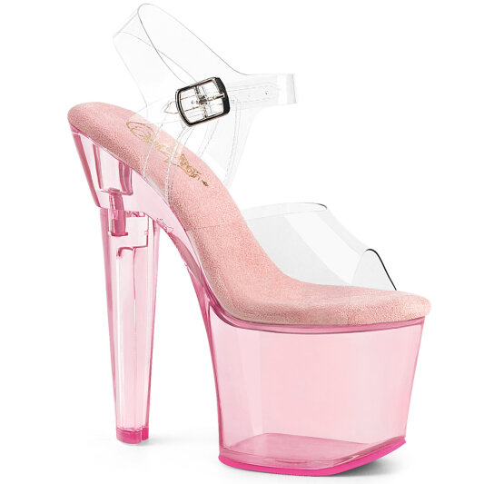 Pleaser LOVESICK-708T Sandales à plateforme Rose fumé EU-37 / US-7