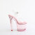Pleaser LOVESICK-708T Sandales à plateforme Rose fumé EU-37 / US-7