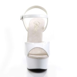 Pleaser Sandales DELIGHT-609 Blanc EU-38/US-8