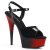 Pleaser Sandales DELIGHT-609BR Noir Rouge EU-42/US-12