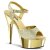 Pleaser Sandales DELIGHT-609G Or Multi Paillettes Chrome EU-35/US-5