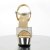 Pleaser Sandales DELIGHT-609G Or Multi Paillettes Chrome EU-35/US-5