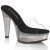 Fabulicious MARTINI-501 Mules à plateforme Transparent Noir fumé EU-37 / US-7