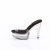 Fabulicious MARTINI-501 Mules à plateforme Transparent Noir fumé EU-37 / US-7