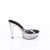 Fabulicious MARTINI-501 Mules à plateforme Transparent Noir fumé EU-37 / US-7