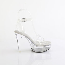 Fabulicious MARTINI-505 Sandales à plateforme Transparent EU-39 / US-9