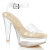 Fabulicious MARTINI-505 Sandales à plateforme Transparent Beige EU-40 / US-10