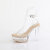 Fabulicious MARTINI-505 Sandales à plateforme Transparent Beige EU-36 / US-6
