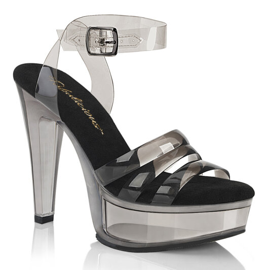 Fabulicious MARTINI-505 Sandales à plateforme Noir fumé EU-36 / US-6