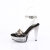 Fabulicious MARTINI-505 Sandales à plateforme Noir fumé EU-38 / US-8