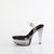 Fabulicious MARTINI-508 Sandales à plateforme Transparent Noir fumé EU-38 / US-8