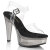 Fabulicious MARTINI-508 Sandales à plateforme Transparent Noir fumé EU-39 / US-9