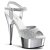 Pleaser Sandales DELIGHT-609G Argent Multi Paillettes Chrome EU-36/US-6