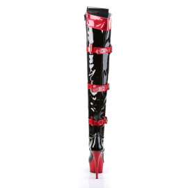 Funtasma MEDIC-3028 Cuissardes à plateforme Revêtement laqué Noir EU-41 / US-11