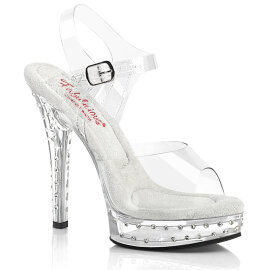 Fabulicious MAJESTY-508SDT Sandales à plateforme Transparent EU-37 / US-7