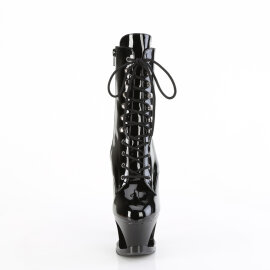 Pleaser MOON-1020SK Bottines à plateforme Revêtement laqué Noir EU-35 / US-5
