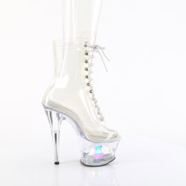 Pleaser MOON-1021C-DIA Bottines à plateforme Transparent EU-37 / US-7