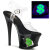 Pleaser MOON-708USD Sandales à plateforme Revêtement laqué Noir EU-37 / US-7