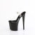 Pleaser NAUGHTY-808 Sandales à plateforme Transparent Noir EU-37 / US-7