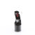 Pleaser PASSION-708 Sandales à plateforme Transparent Noir EU-37 / US-7